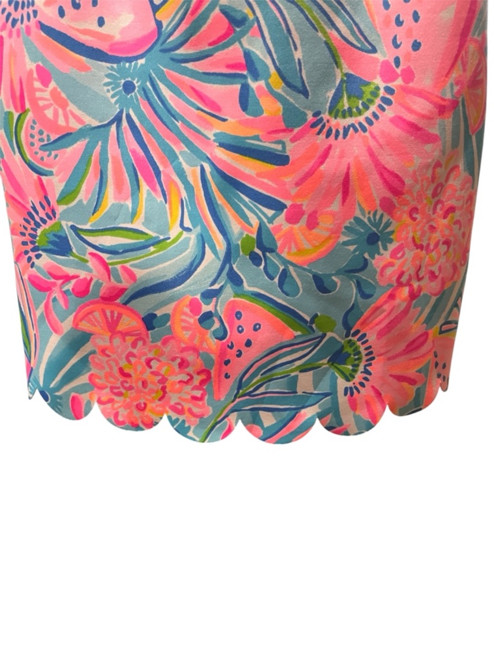 Lilly Pulitzer Girls Sophelia Pink Blue Floral Halter Dress 8 - Picture 3 of 11
